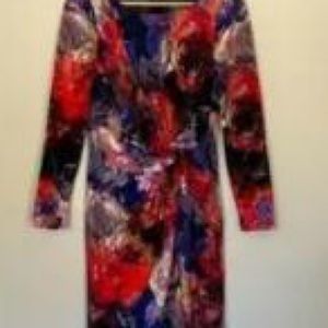 Red color women dresses size S